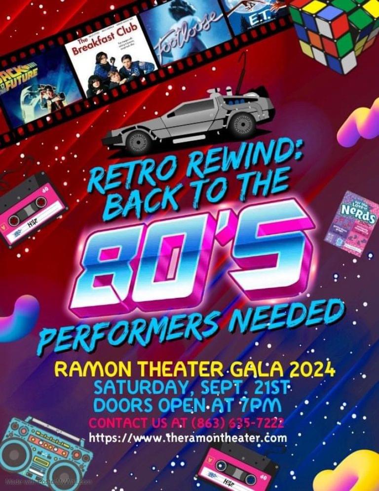 Ramon Theater Seeking Performers For An Upcoming 80s-Themed Fundraiser