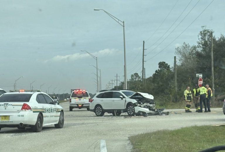 Traffic Accident on Hwy. 60 in Lake Wales, Multiple Ambulances Respond