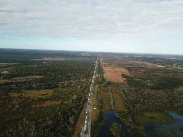 Vehicle Crash on Hwy. 60 in Kenansville Causing Heavy Backup into Polk near Lake Kissimmee