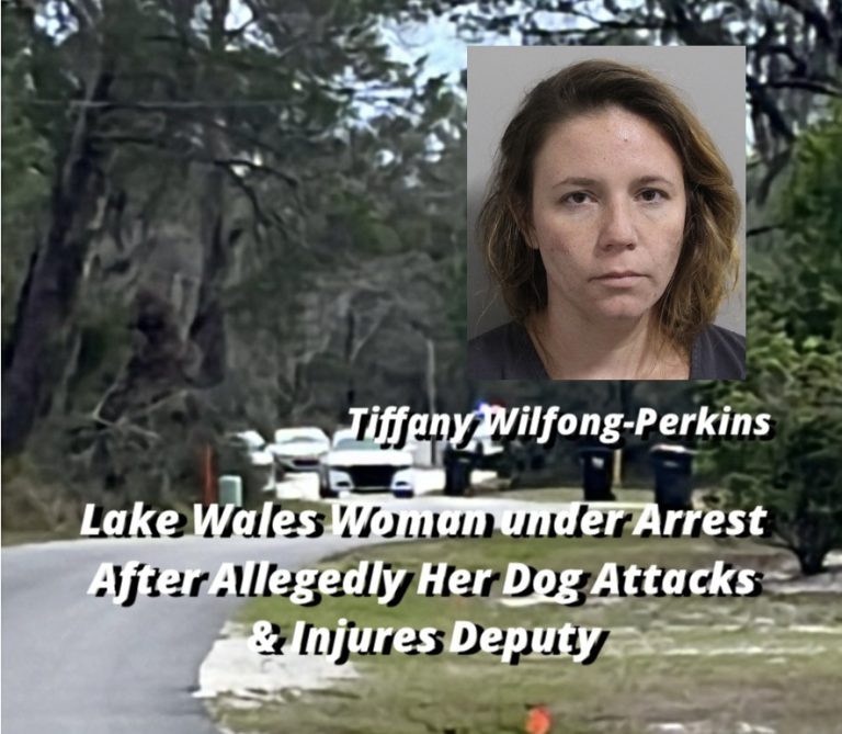 Lake Wales Woman Under Arrest After Polk Deputy Is Attacked & Injured By Her Dog After She Allegedly Threatened Duke Energy Workers