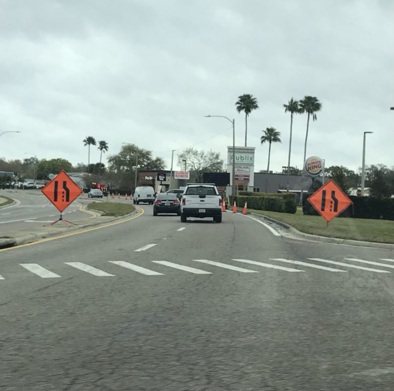 Hwy. 60 Delays Today with Road Construction Near Downtown Lake Wales