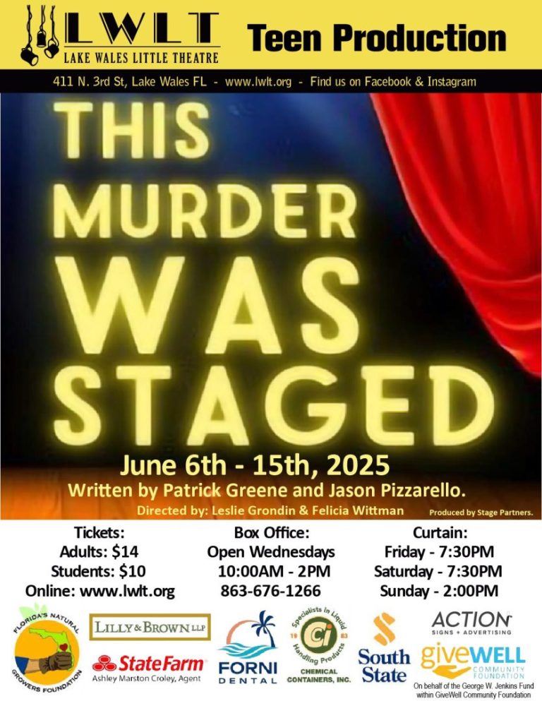 Tickets on Sale Now for LWLT Production of “This Murder Was Staged” June 6-15