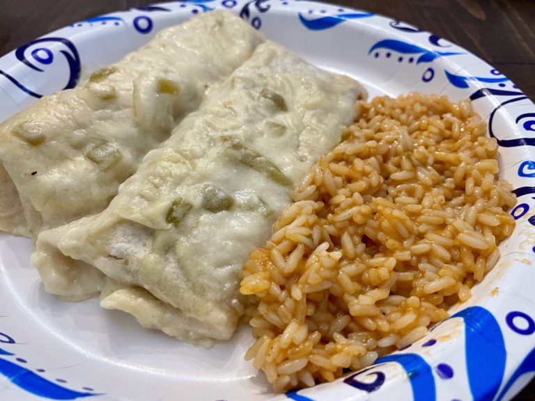 Cooking on the Ridge: Creamy White Chicken Enchiladas
