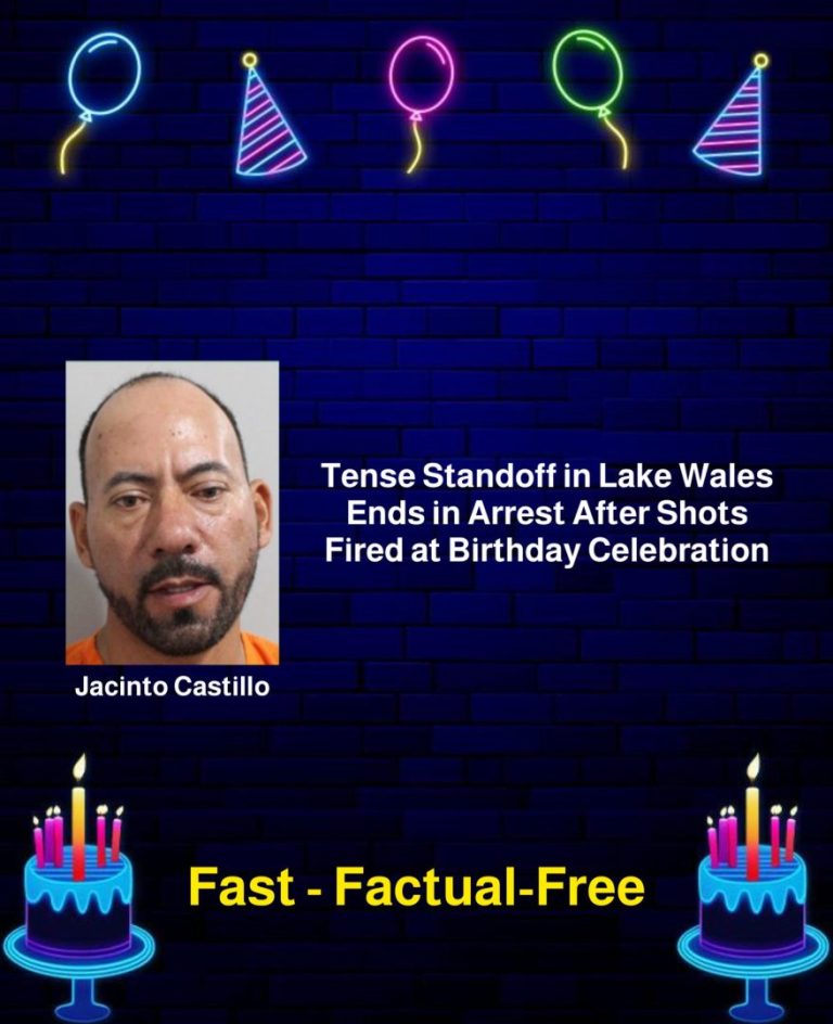 Tense Standoff in Lake Wales Ends in Arrest After Shots Fired at Birthday Celebration