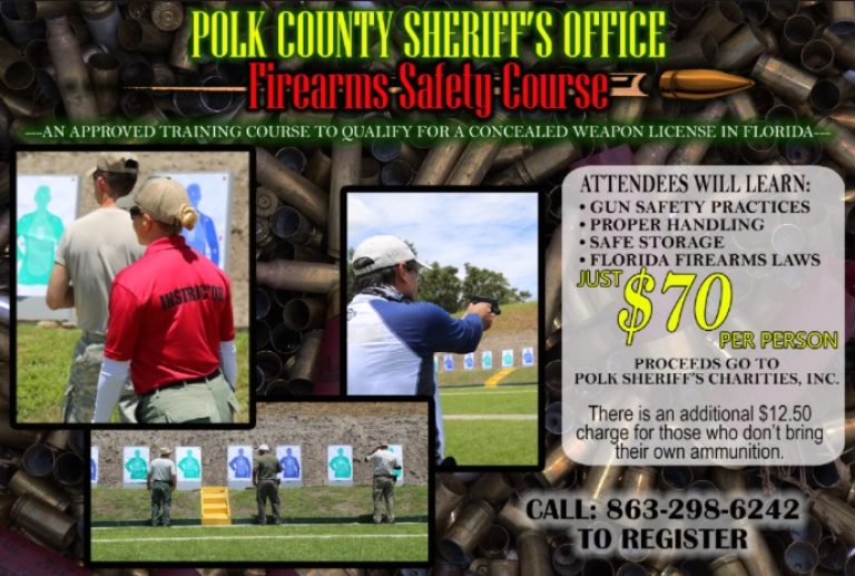 Firearms Safety Course Offered By PCSO July 12