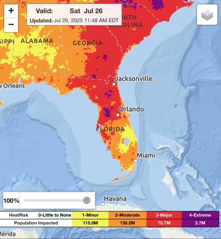 Heat Advisory Issued for Polk County by NWS