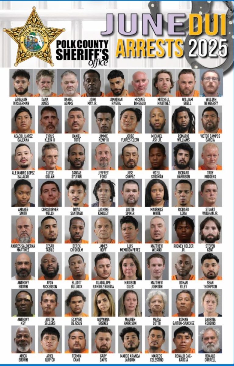 65 DUI Arrests Made by PCSO in June