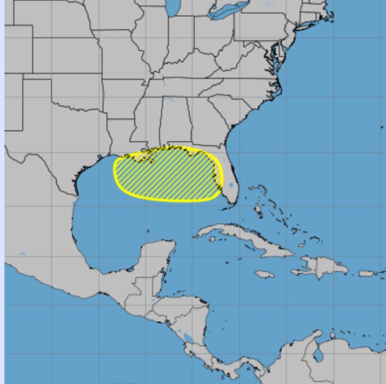 Low Pressure Trough in Gulf Being Monitored by NHC