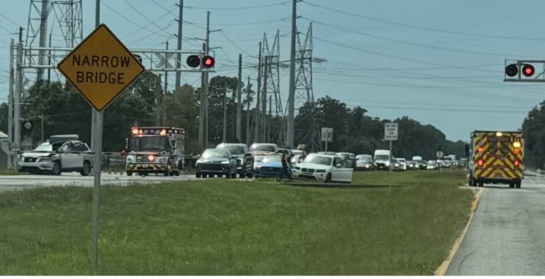 Three Car Collision At RR Crossing on 60 Causing Delays